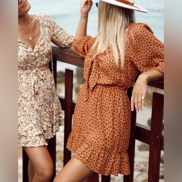 Kivari Dresses & Skirts - KIVARI | Maise Tie Front Mini Dress